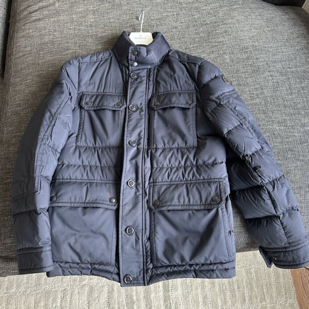 MONCLER LAGGINHORN FIELD JACKET (NAVY) Size 2 Men's